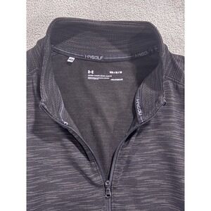 Under Armor Men's Medium Base Layer 1/4 Zip Gray‎ Mock Turtleneck Fast Shipping!